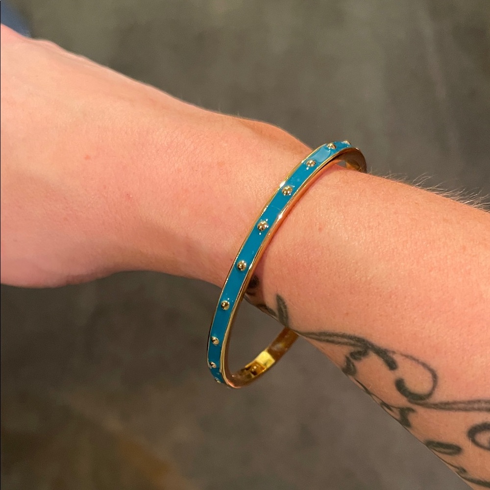 Kate Spade Gold and Teal Bracelet
